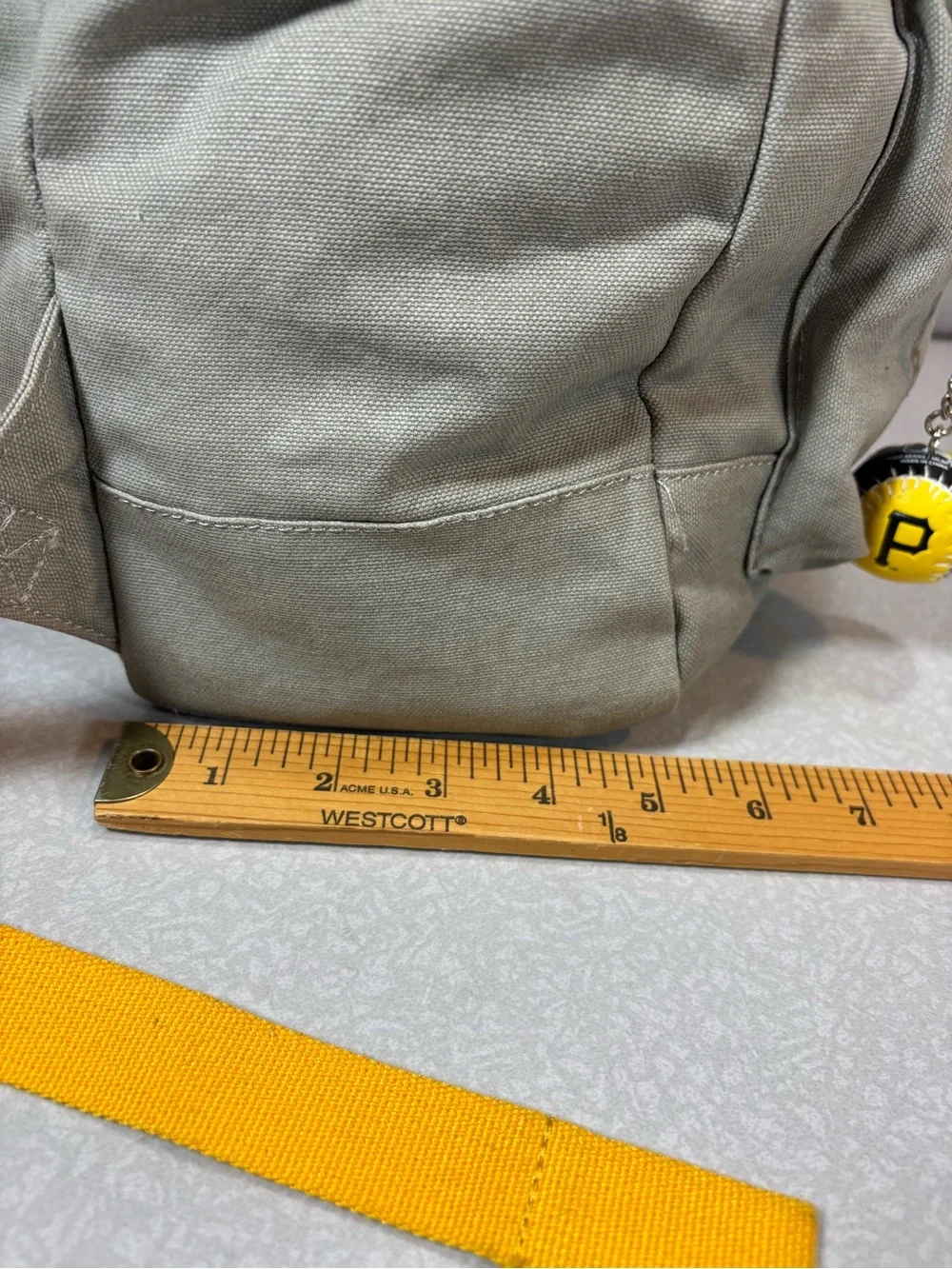 Herschel Supply Co MLB Pittsburg Pirates Backpack Grey and Yellow Spellout